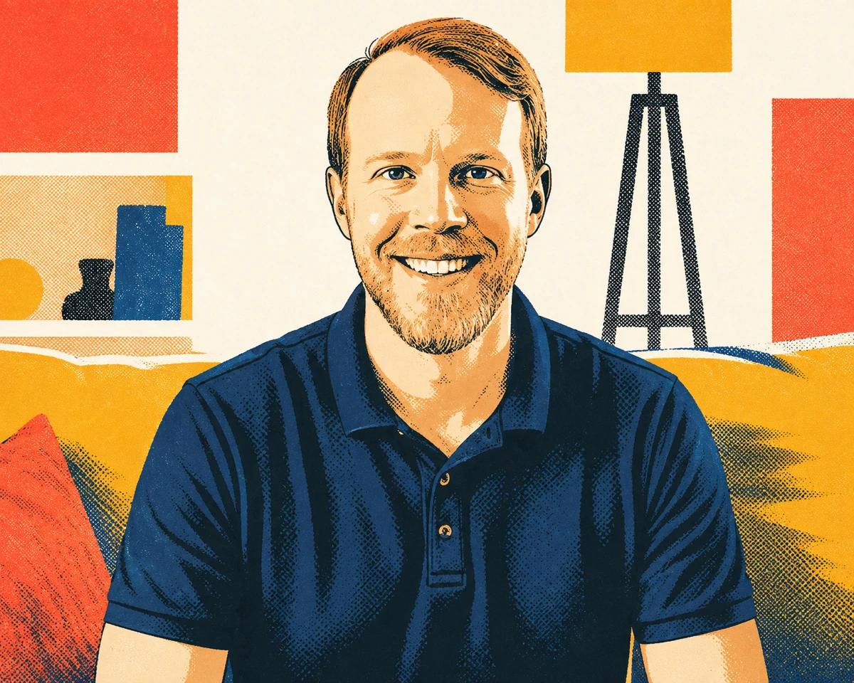 Pop-art portrait of Eli Gaultney